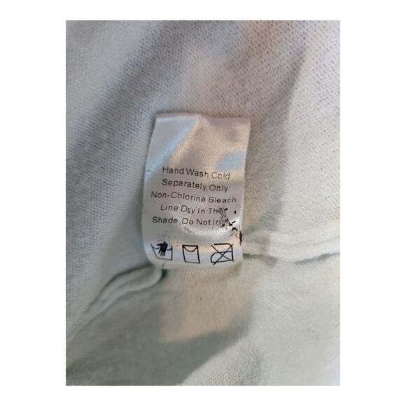 Kids4ever Green & White Christmas Light Print Sweater Dress White Skirt Size 6/7 - Picture 6 of 7